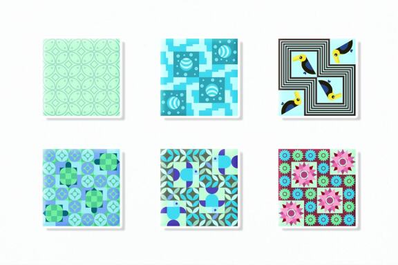 Fourty Geometric Seamless Patterns