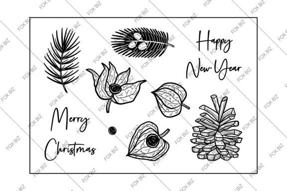 Christmas cards ready for print & patterns