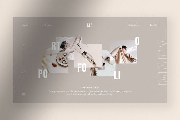Maea - Elegant Brand Identity PPT
