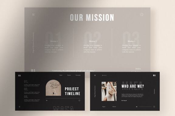 Maea - Elegant Brand Identity PPT