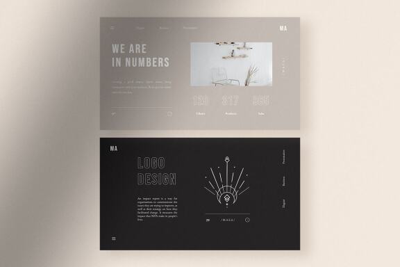 Maea - Elegant Brand Identity PPT
