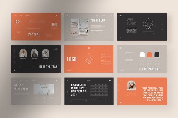 Maea - Elegant Brand Identity PPT