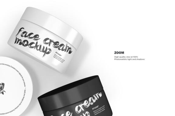 3D Plastic Jars - Cosmetic Product Mockup