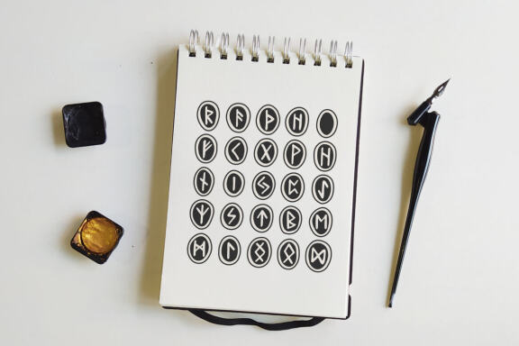 Scandinavian magic runes 3 sticker sheets JPEG PNG SVG EPS