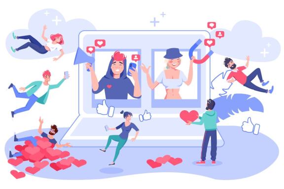 12 vector people scenes on business abstract themes