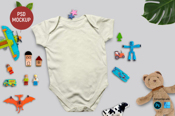 Baby clothes | Mockup