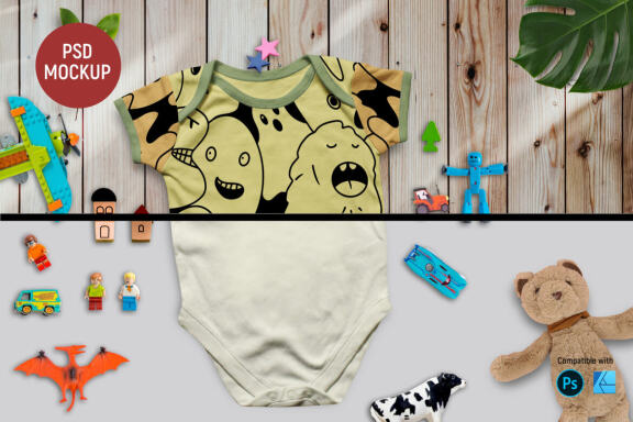 Baby clothes | Mockup