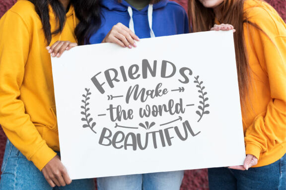 Friendship SVG. Friends quotes Bundle. Cut Files