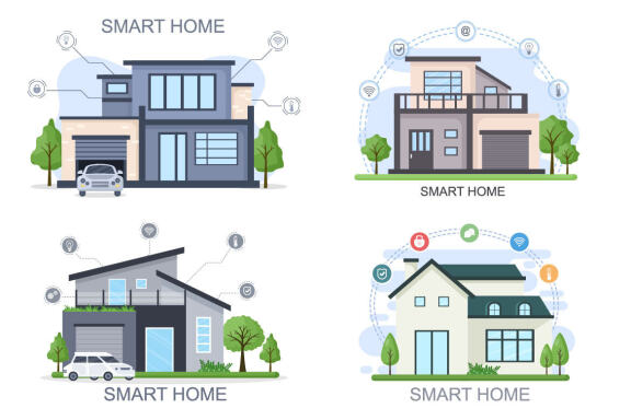 20 Smart Home Technology Vector
