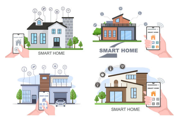20 Smart Home Technology Vector