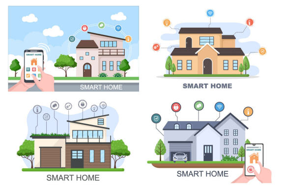 20 Smart Home Technology Vector