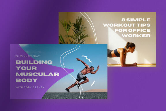 Workout Tips Youtube Thumbnails Canva