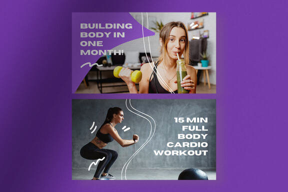Workout Tips Youtube Thumbnails Canva