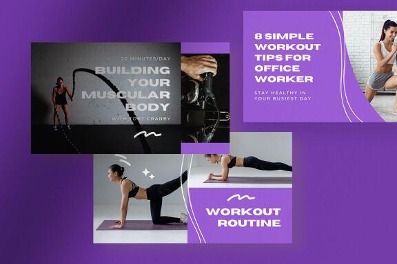Workout Tips Youtube Thumbnails Canva