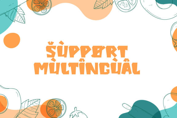 King Food - Food Display Font