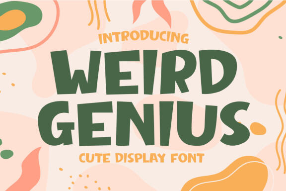 Weird Genius - Cute Display Font