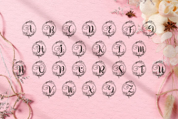 Delia Monogram - Decorative Font