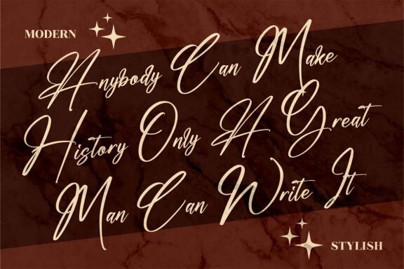 Amsterdam Billionaire - Modern Signature Font