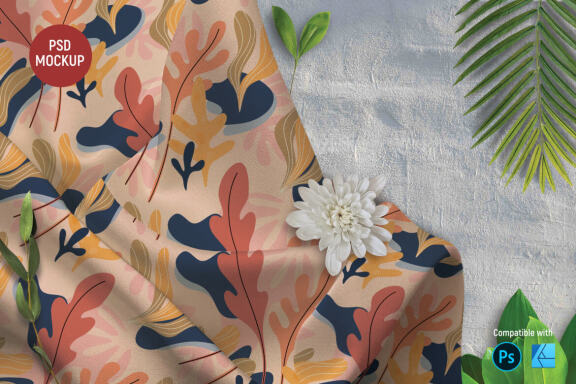 Silk Fabric | Mockup