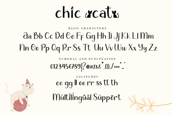 Chic Cat - Free Font