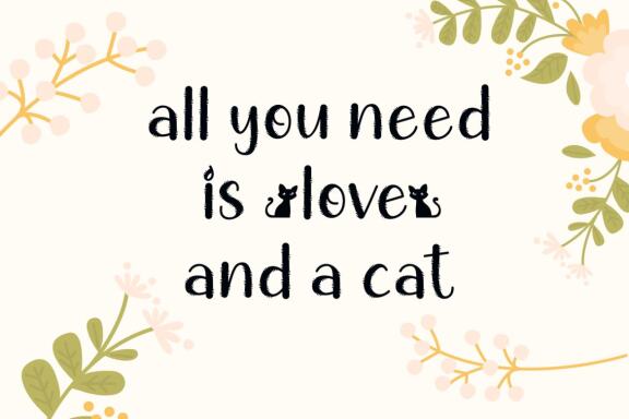 Chic Cat - Free Font