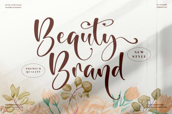 Beauty Brand - Beautiful Script Font