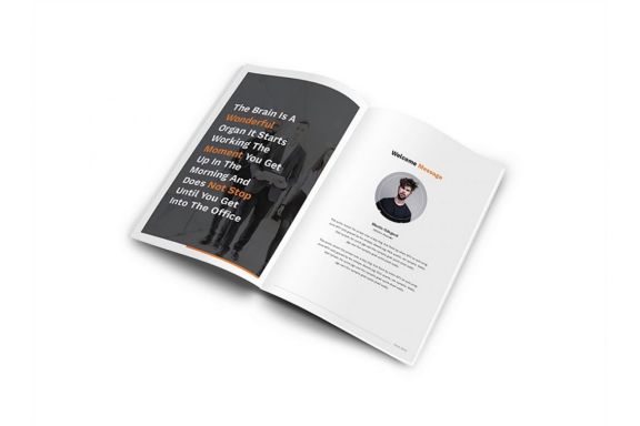 Pitch Deck Design Brochure A4