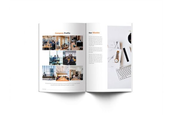 Pitch Deck Design Brochure A4