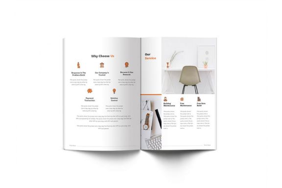 Pitch Deck Design Brochure A4