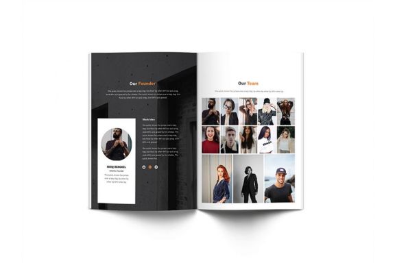 Pitch Deck Design Brochure A4