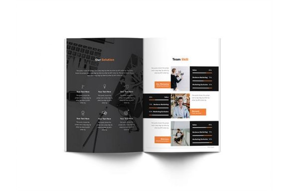 Pitch Deck Design Brochure A4