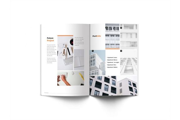 Pitch Deck Design Brochure A4