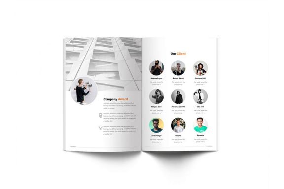 Pitch Deck Design Brochure A4