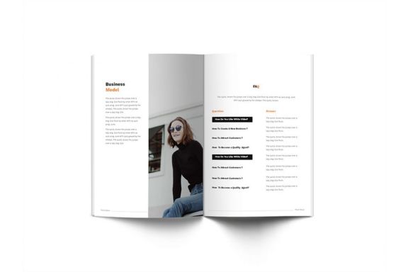 Pitch Deck Design Brochure A4