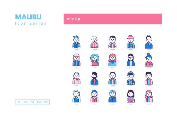 50 Avatar Icons | Malibu