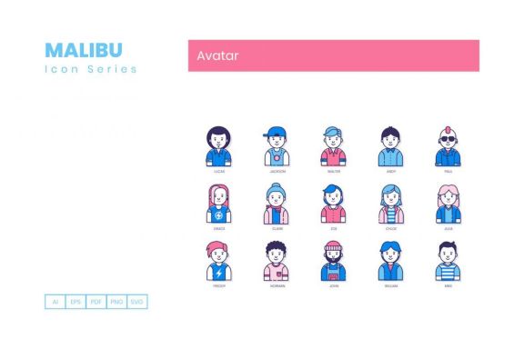 50 Avatar Icons | Malibu