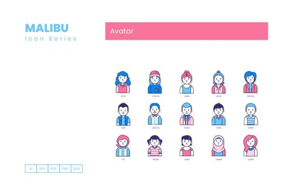 50 Avatar Icons | Malibu