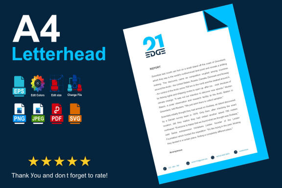 Letterhead - Free Vector Template