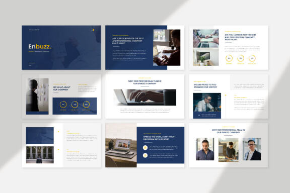 Enbuzz - FREE Business Google Slides Template