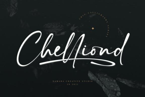 Chelliond | Chic Calligraphy Script