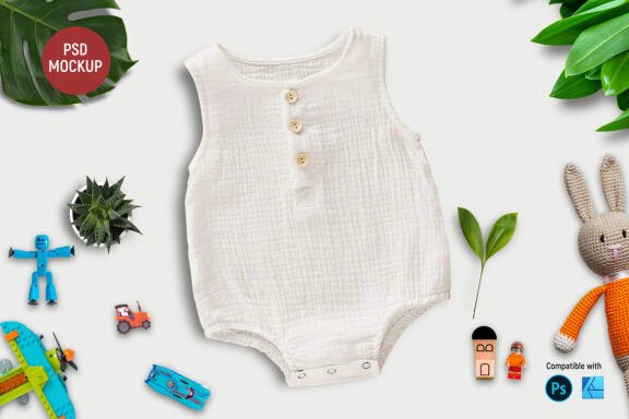 Muslin Romper | Product Mockup