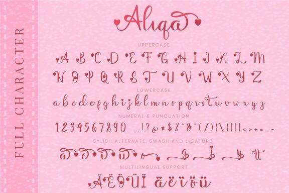 Aliqa a Lovely Font