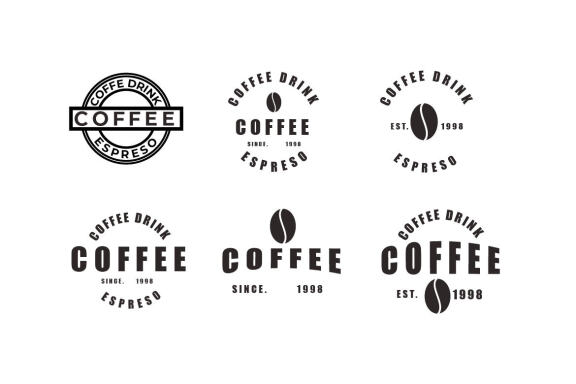 Set of Badges Coffee