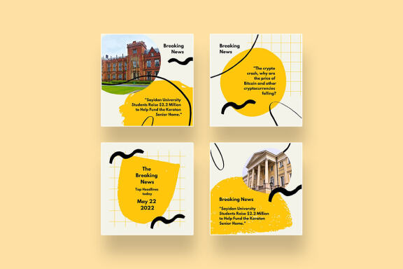 Retro News Instagram Canva