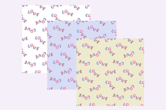 St Valentine's day Love Watercolor Digital Paper pack