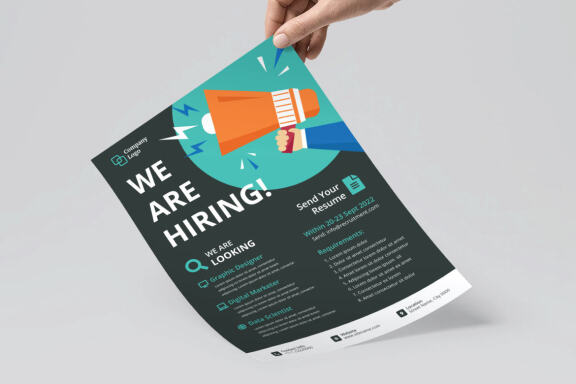 Creative Recruitment Flyer Template
