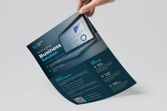 Business Corporate Solution Flyer Template