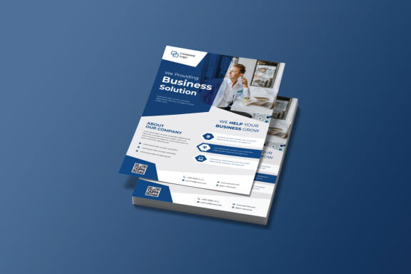 Blue Company Flyer Template