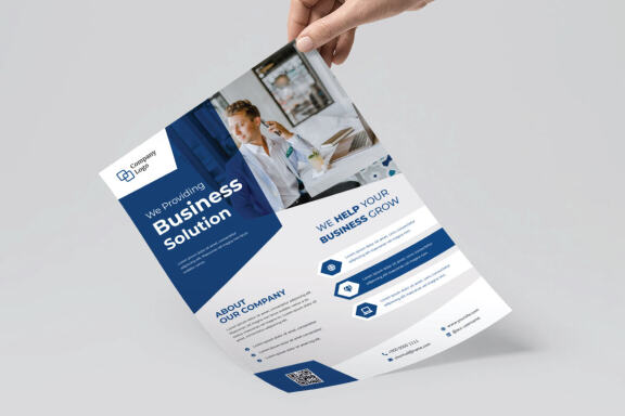 Blue Company Flyer Template