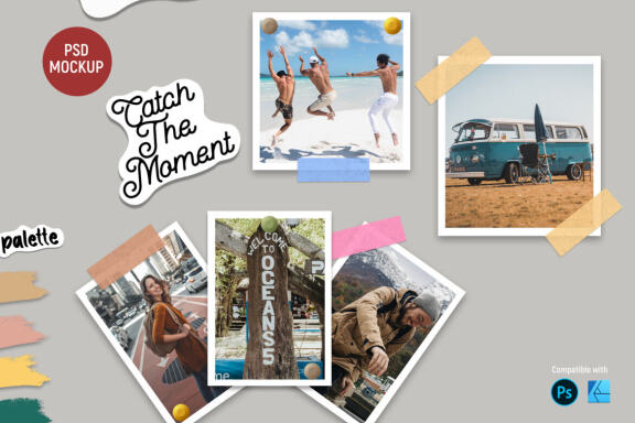 Road Trip Moodboard | Mockup